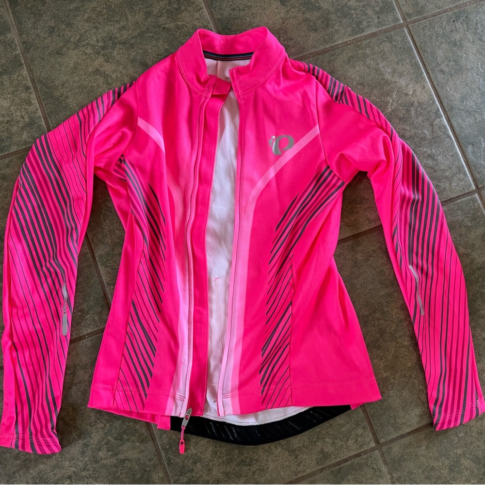 Pearl Izumi Women's Pink Elite Athletic Biking Jacket